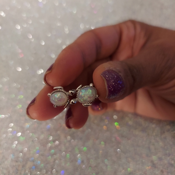 Turtle Design Ring I LOVE YOU Letter Open Adjustable Statement Ring - Picture 3 of 6